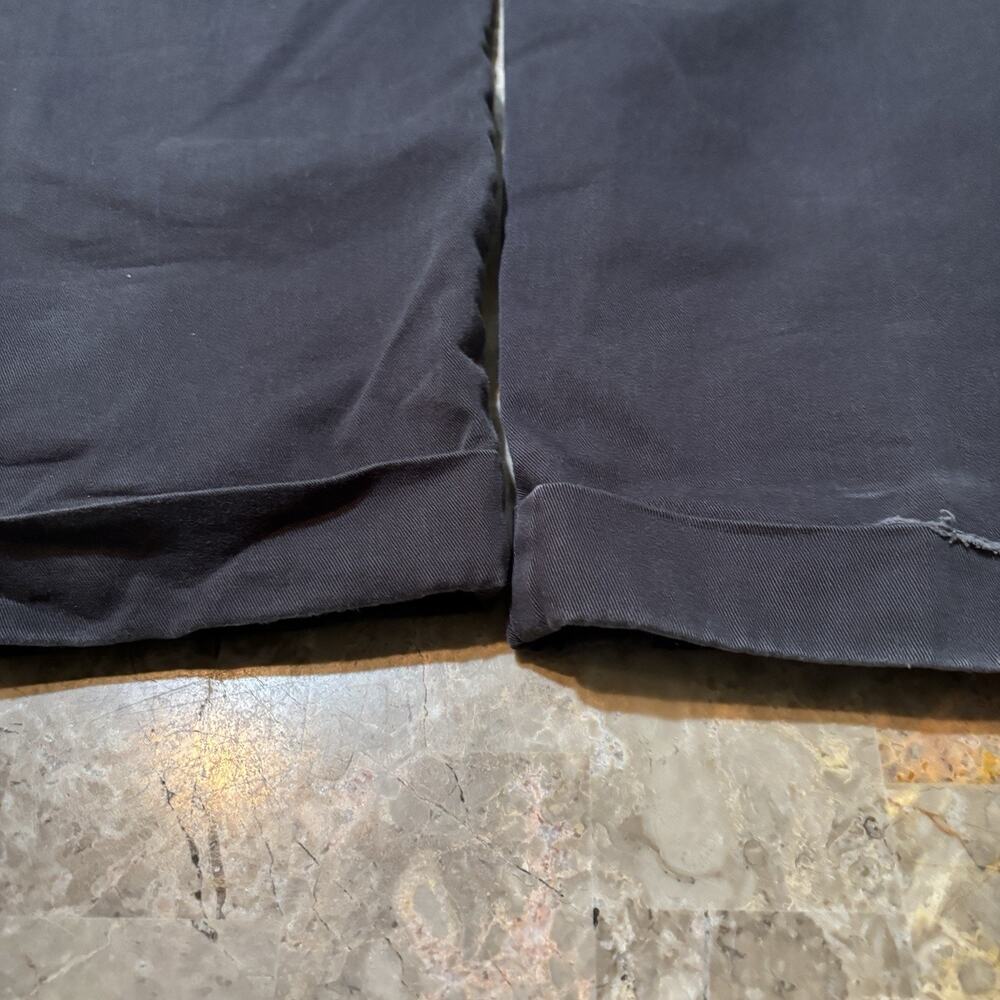 Polo Ralph Pants Mens 38x34 (fits 38x32) Black Hammond Pleated Cuffed Trouser - Picture 16 of 16